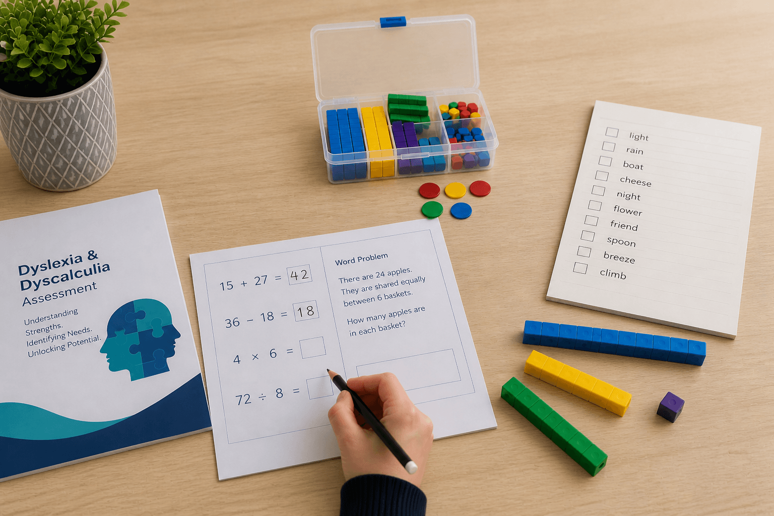 Dyslexia and dyscalculia Assessments