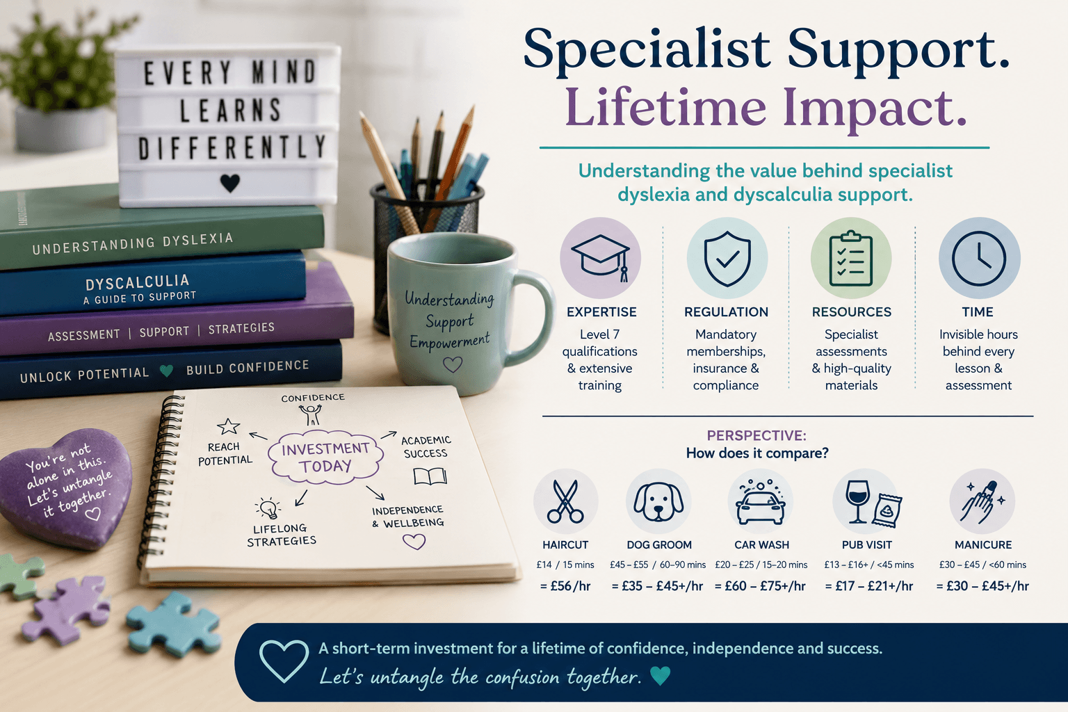 Specialist Dyslexia Costs